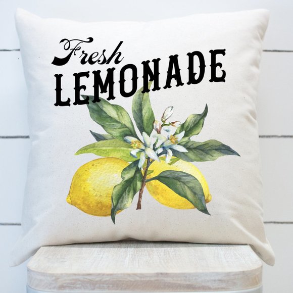 Lemons Pillow Covers, Set of 4, Indoor/Outdoor - Picture 3 of 6
